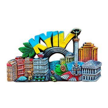 Магніт на холодильник Майдан 360 (жовто-блакитні літери) 20928 фото