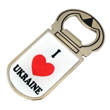 Магніт відкривачка I love Ukraine 30604 фото