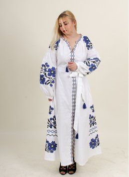 Плаття вишиванка жіноча Галичанка - Паризький букет, 46 20956 фото