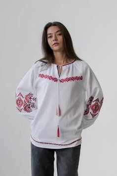 Вишиванка жіноча Діброва - Батьківський дар (біла), 42 39282 фото