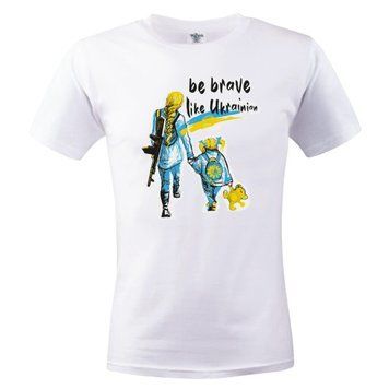 Футболка жіноча Be brave (білий), S 28016 фото