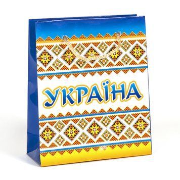 Пакет подарунковий. 130/110. Україна. Синій 27823 фото
