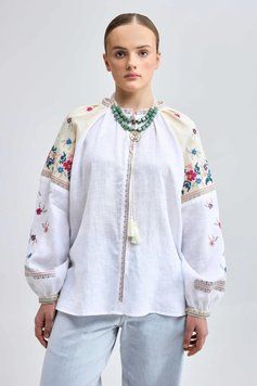 Вишиванка жіноча Svarga - Веснянка (біла), 46 39990 фото