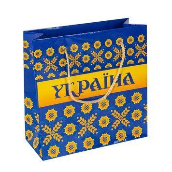 Пакет подарунковий. 165/165. Україна. Синій 27826 фото