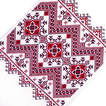 Рушник вишиваний український обрядовий (190 х 33), РРВ-13 червоний 26368 фото