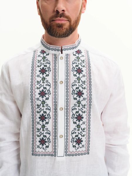 Вишиванка чоловіча Svarga - Київщина, нова (біла), 46 39921 фото