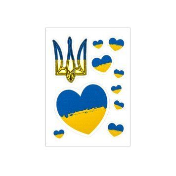 Стікерпак "Серце", набір наклейок, 65х90 мм 28509 фото