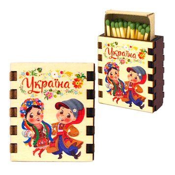 Магніт на холодильник Парочка в танці. Сірники сувенірні 10118 фото