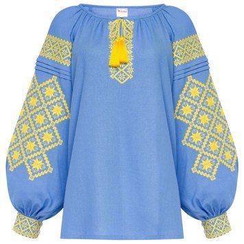 Вишиванка жіноча Колос - Берегиня (блакитна), 56 34419 фото