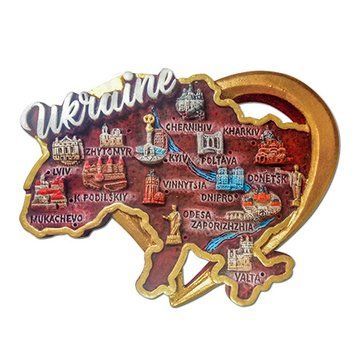 Fridge Magnet Map of Ukraine v sertsand (nandch) Fridge Magnet Map of Ukraine v sertsand (nandch)