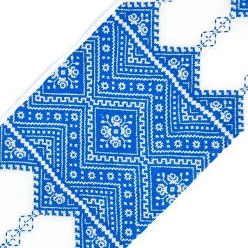 Рушник вишиваний український обрядовий (140 х 24), РРВМ-03 блакитний 26338 фото