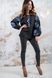 Вишиванка жіноча Діброва - Чарівність (чорна, з синім), 42 32582 фото 4