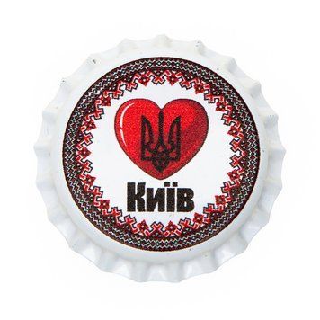 Пивна кришка сувенірний магніт Вишиванка 11143 фото