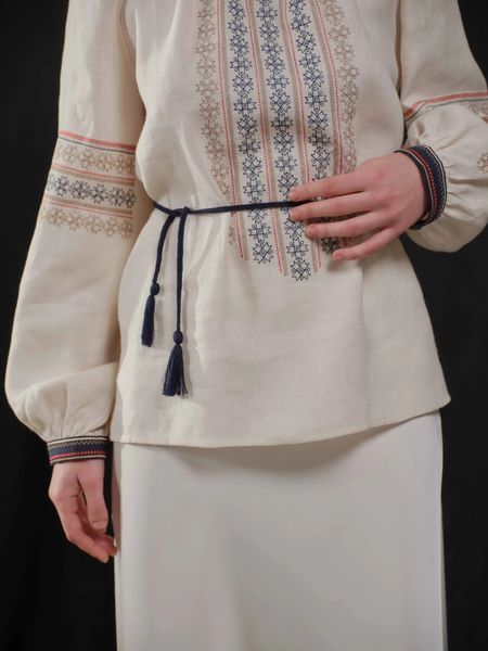 Вишиванка жіноча Svarga - Зорі. Символи, (молочна), 40 38933 фото
