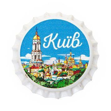 Пивна кришка сувенірний магніт Києво-Печерська лавра 11145 фото