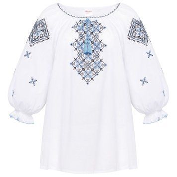 Вишиванка жіноча Колос - Любава (синя), 56 30136 фото