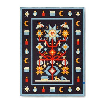 Плед &laquo;Святковий&raquo; (синій)