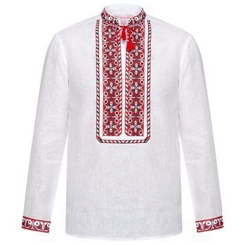 Вишиванка чоловіча Слобожанка - Мирослав (бордова вишивка), 48 13401 фото
