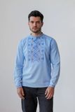Вишиванка чоловіча Діброва - Батьківський дар (блакитна), 46 39306 фото