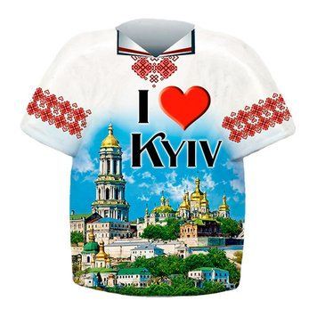 Магніт на холодильник Футболка Києво-Печерська Лавра 19930 фото