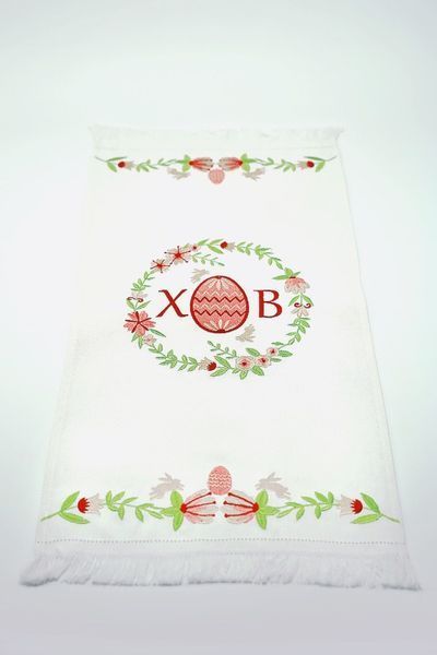 Рушник великодній український "Великодні зайчики" (65 х 33) 39508 фото