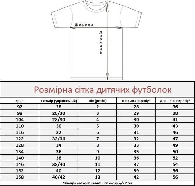 Футболка вишиванка для дівчинки Melanika - Сила роду (синя), 92 38061 фото