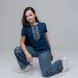 Футболка вишиванка для дівчинки Melanika - Сила роду (синя), 92 38061 фото 2