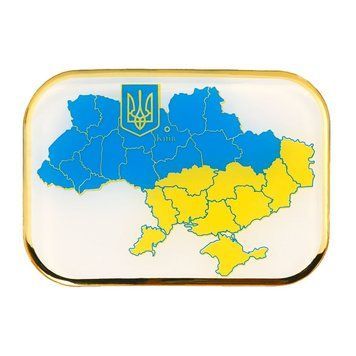 Об'ємна наклейка "Мапа України", 70х50 мм 31326 фото