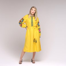 Сукня вишиванка Svarga - Ксенія, жовта 42 28265-140817