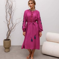 Сукня вишиванка Svarga - Меланія, фіолетова 42 31327-142474