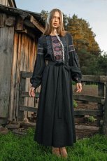 Сукня вишиванка Svarga - Брунат, чорна 42 33612-144107