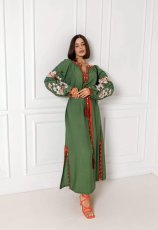 Сукня вишиванка Svarga - Тетяна, зелена 42 32984-144130