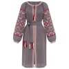Сукня вишиванка Діброва - Оберіг (сіра) 42