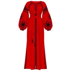 Сукня вишиванка Діброва - Фантазія (червона) 42 24812-143478