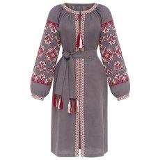 Сукня вишиванка Діброва - Оберіг (сіра) 42 25263-143509