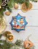 Ароматизована ялинкова прикраса-сувенір - Зірка різдвяна Маланка