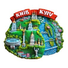 Магніт - Карта Києва (червона стрічка) 16687-116644