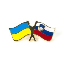 Значок "Прапор Україна-Словенія" 31479-142719