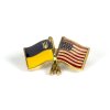 Значок "Прапори Україна - США"
