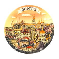 Керамічна тарілка-панно - Київ (сепія) 14,5 см 17805-129906
