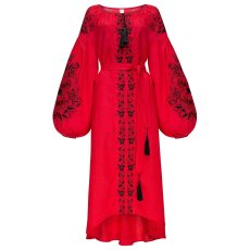 Сукня вишиванка Колос - Квіткові чари (червоний) 56 16946-128880