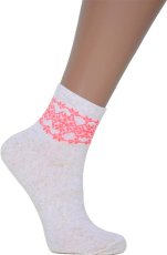 Шкарпетки з вишивкою жіночі (020) 23 (35-37) 8864-8644