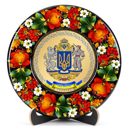 Тарілка декоративна Герб України (ТД-01-29-001-990-032)