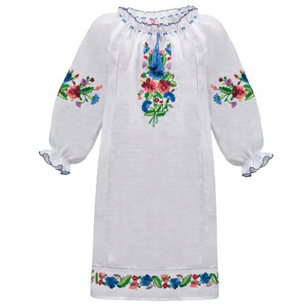Платье вышиванка для девочки Слобожанка - Фиалковая сказка 134