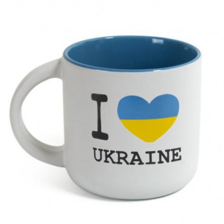 Горнятко Love Ukraine, блакитне 300 мл