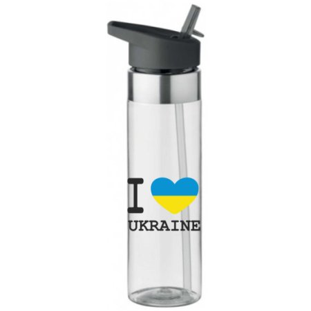 Пляшка пластикова "I love Ukraine" 650 мл