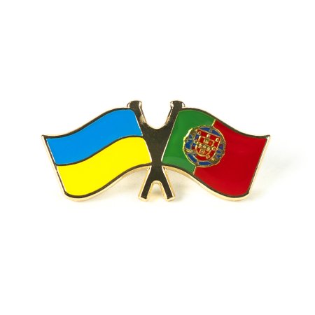 Значок "Прапор Україна-Португалія"