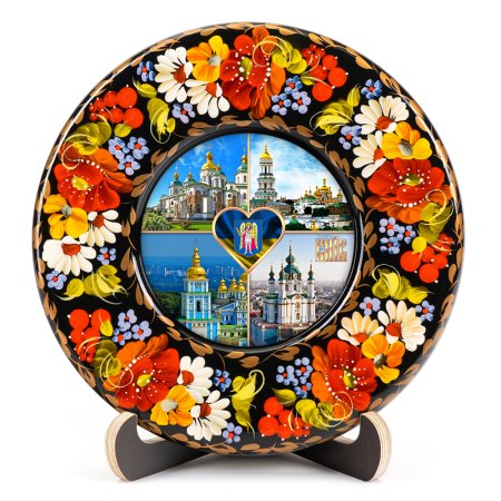 Тарелка сувенирная Достопримечательности Киева (ТД-01-17-011-950-131)